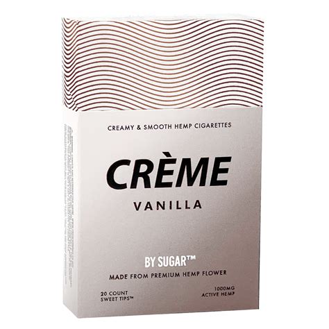 The Best CBD Cigarettes | Vanilla Flavor | CRÈME By Sugar