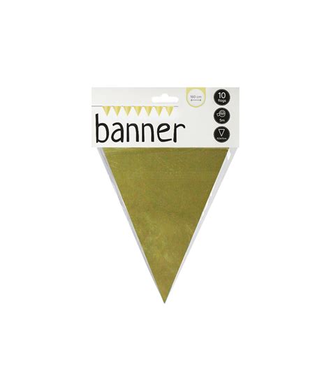 Gold Flag Banner 10pc – LookSharpStore