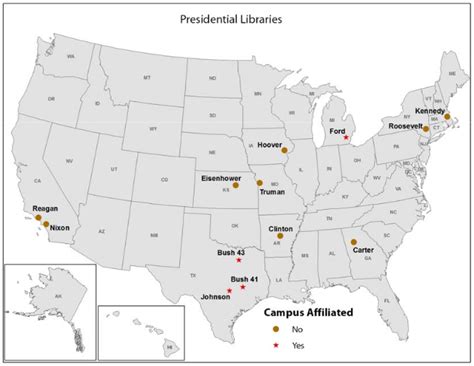 Presidential Libraries Map | Gadgets 2018