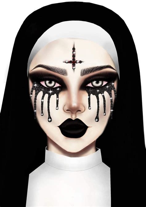 Evil Nun Rhinestone Stick-On Jewels in 2021 | Face jewels, Halloween ...