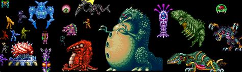 A picture of all the enemies of Metroid.Except Emperor Ing,Gorea and Yakuza. Sprite Credits at ...