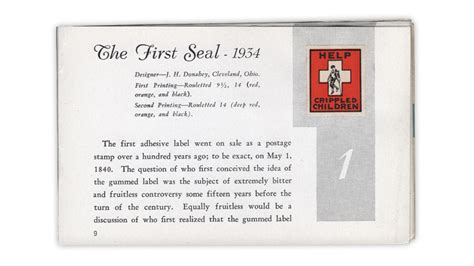 Easter seals were introduced in 1934