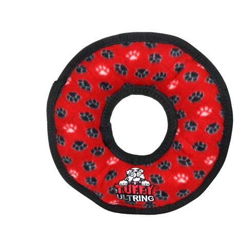 VIP Products Tuffy's Red Paw Ring Dog Toy | Petco