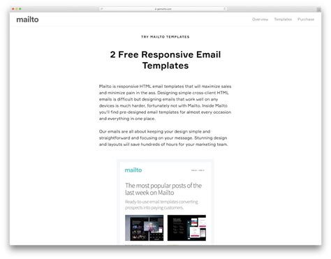 40 Free Responsive HTML Email Templates 2020 - Colorlib