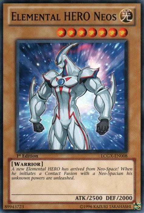 YuGiOh GX Legendary Collection 2 Single Card Common Elemental HERO Neos LCGX-EN008 - ToyWiz