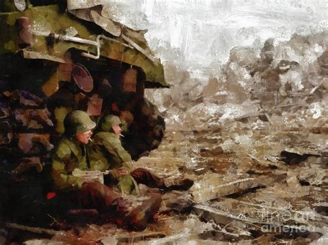 Battlefield, World War Two Painting by Esoterica Art Agency - Pixels