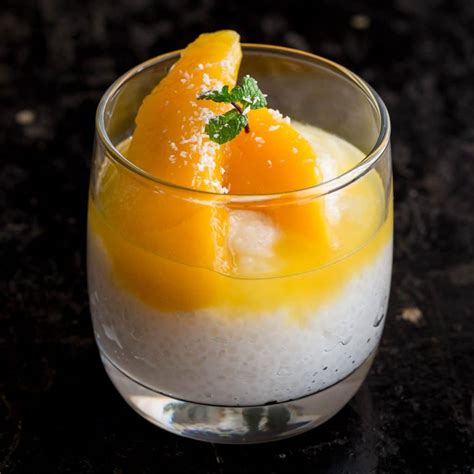 Sago Pudding with Coconut & Mango | Wandercooks