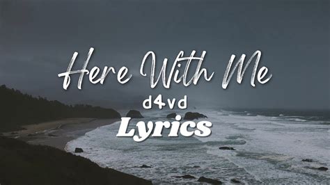 d4vd - HERE WITH ME ( LYRICS ) - YouTube