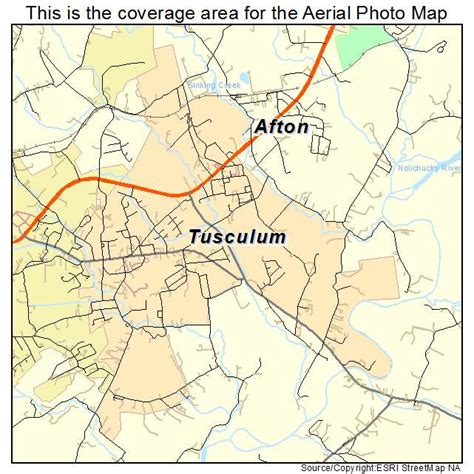 Aerial Photography Map of Tusculum, TN Tennessee