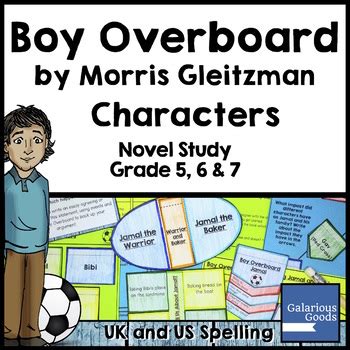 Boy Overboard Novel Study: Characters by Galarious Goods | TPT