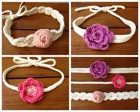 Crochet Flower Headband Pattern Crochet Patterns by Deborah