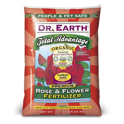 Dr. Earth Organic & Natural Total Advantage Rose & Flower Fertilizer, 12 lb - Walmart.com