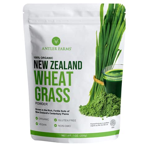 Buy Antler Farms - 100% Pure, , New Zealand Wheatgrass Powder, 40 ...