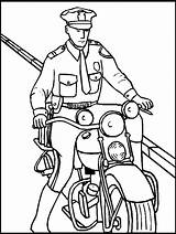 Police Officer Color Pages Free & coloring book sketch template