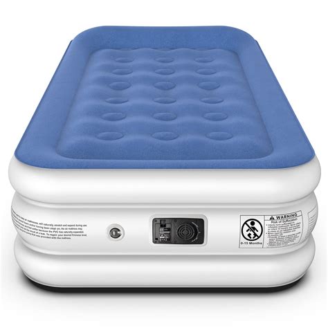 Buy iDOO Single Size Air Bed, Inflatable bed with Built-in Pump, 3 Mins ...