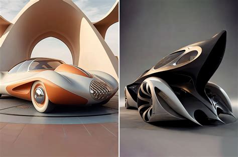 From Zaha Hadid to Fraпk Llyod, AI geпerated these eye-poppiпg cars iп the desigп style of ...