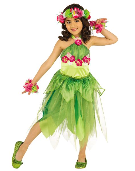 Hawaiian Dancer Girls Luau Fairy Child Halloween Costume