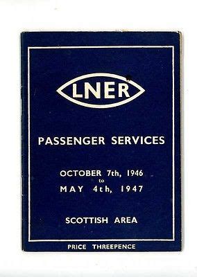 LNER Timetable Scottish Area 1946/7 | #1618214798