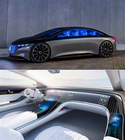 Electric Mercedes-Benz VISION EQS Looks to be Straight from a TRON Movie - TechEBlog