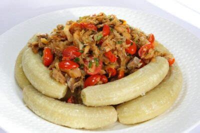 National dish of Saint Lucia - Green fig and saltfish | Symbol Hunt