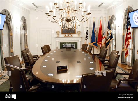 The Cabinet room in the White House Washington DC Stock Photo - Alamy