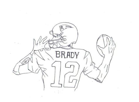 Tom Brady Coloring Page