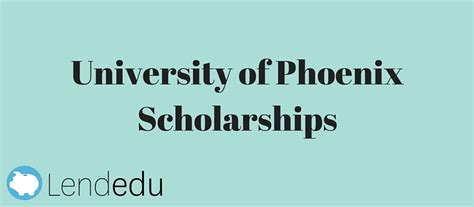 University of Phoenix Scholarships - LendEDU