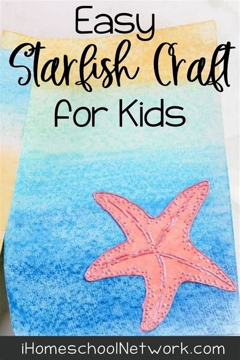 Easy Starfish Craft (with Template) for Kids • iHomeschool Network