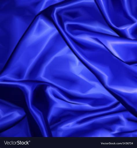 Blue fabric satin texture for background Vector Image