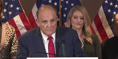 Rudy Giuliani's hair dye drips down his face during press conference ...