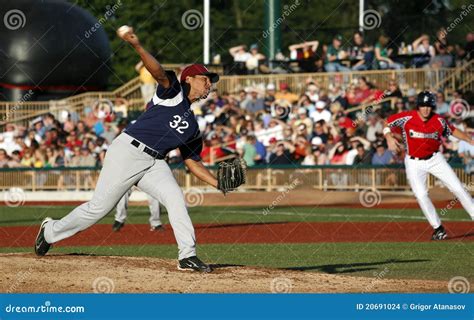 Baseball Pitcher Throwing Ball Editorial Image | CartoonDealer.com #20691024