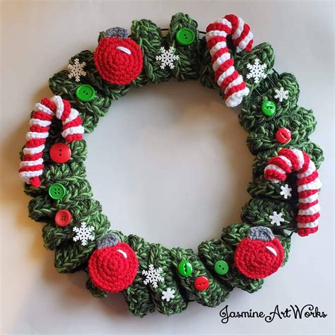 Christmas Wreath Crochet Pattern - Etsy