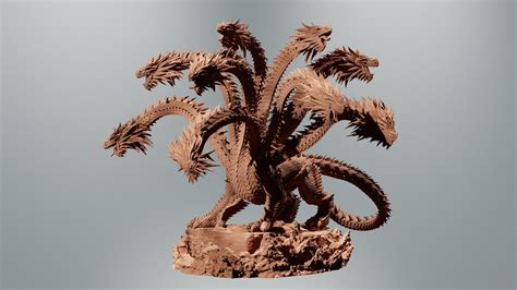 Hydra Monster Miniature Dnd Tabletop RPG Pathfinder - Etsy