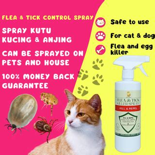 Green World Flea & Tick Killer Spray For Cat & Dog Cat Flea Spray Spray Kutu Kucing Dog Tick ...
