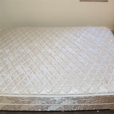 Full Size Mattress and Box Springs Set with Bed Frame | EBTH