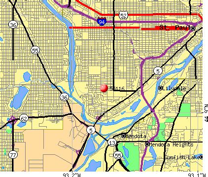 St Paul Zip Code Map