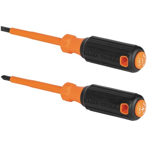 Klein Tools 2-Piece Bi-material Handle Insulated Assorted Multi-bit ...