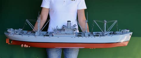 Liberty Ship Model of the only US merchant vessel that sank a German ...