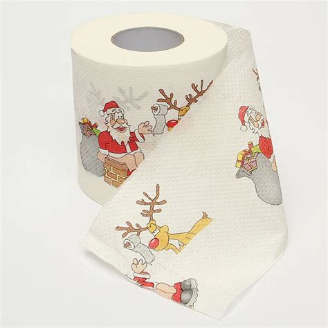 2019 Santa Claus Reindeer Christmas Toilet Paper Christmas decorations ...