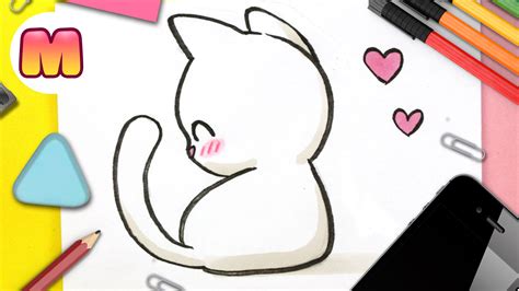 como dibujar un gato kawaii | Boceteros, nuetsro nuevo video de hoy es ...