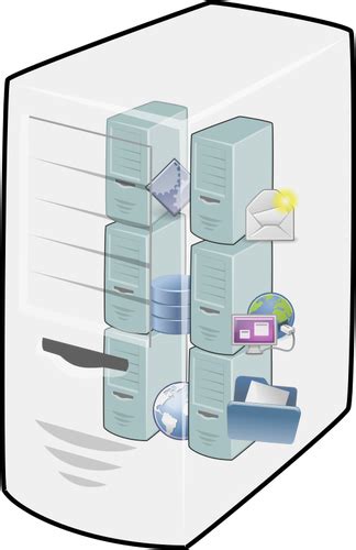 Virtual machine host | Public domain vectors