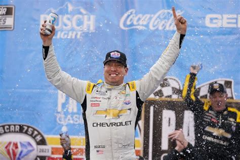 Kyle Busch wins final NASCAR Cup race on two-mile oval at Auto Club Speedway - Yahoo Sports