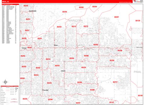 Map Zip Codes In Mesa - London Top Attractions Map