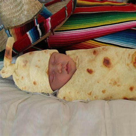 Burrito Blanket Baby Flour Tortilla Swaddle Blanket Sleeping