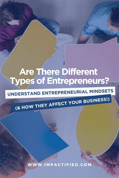 Entrepreneurial Mindset: Are There Different Types of Entrepreneurs? | Impactified