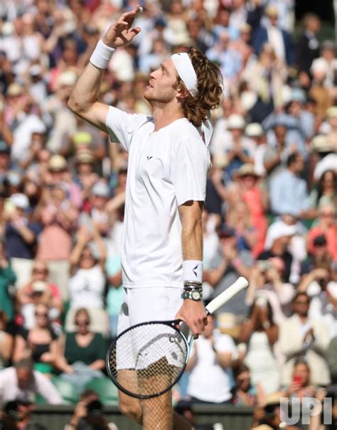 Photo: Andrey Rublev Vs Alexander Bublik at Wimbledon 2023 - LON2023070948 - UPI.com