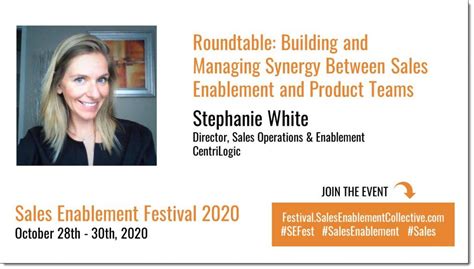 Stephanie White at Sales Enablement Festival 2020 - Swordfish