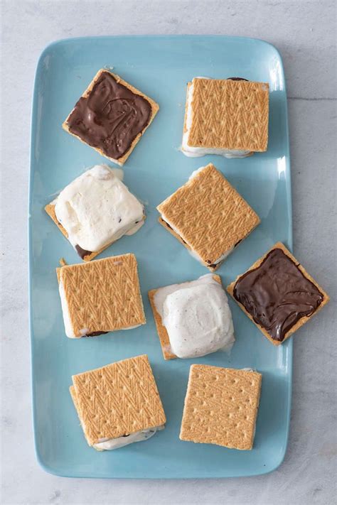 Graham Cracker Chocolate Dipped Ice Cream Sandwiches