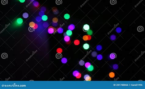 Colorful Blur Lights in the Dark Stock Photo - Image of blur, dark: 281788866