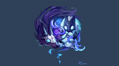 Chibi Kindred by inkinesss HD Wallpaper Fan Art Artwork League of ...